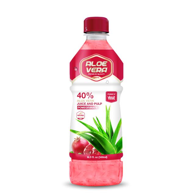 16.9 fl oz Bottled Original Aloe vera juice with pulp Pomegranate flavour