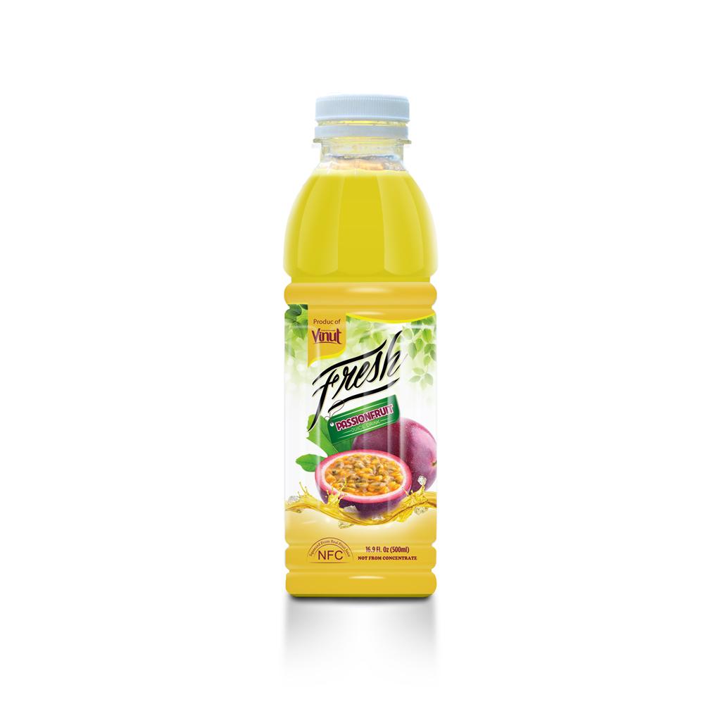 16.9 fl oz VINUT Bottle Fresh Passion fruit juice drink with pulp