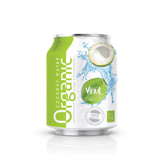 250ml Organic Coconut Water no Sugar No preservative EU Organic Certification