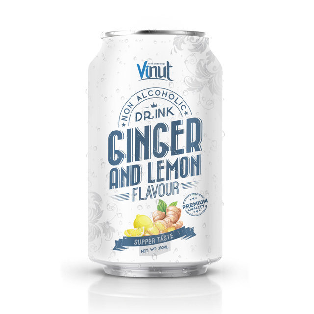330 ml Canned Non Alcoholic Beer Drink Ginger and Lemon Flavour