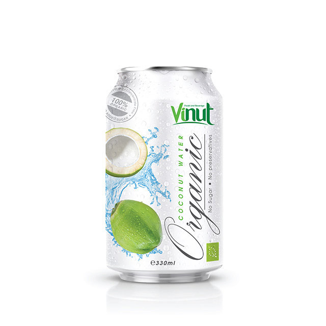 330ml Organic Coconut Water no Sugar No preservative EU Organic Certification