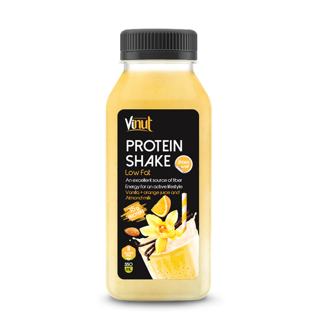 350ml Bottled Vanilla orange juice Almond milk High Protein Shake