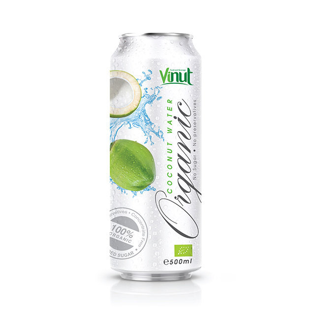500ml Organic Coconut Water no Sugar No preservative EU Organic Certification