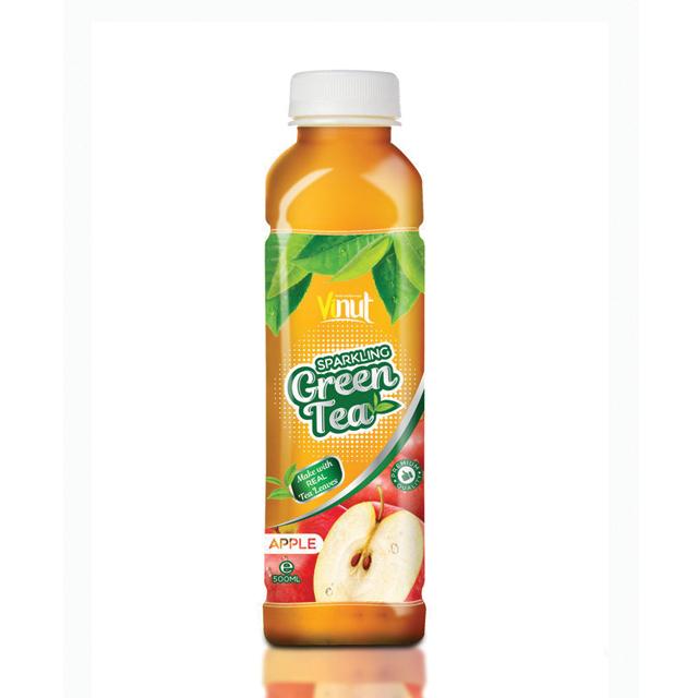 500ml Premium Sparkling water Primary Ingredient Green tea with Apple flavour