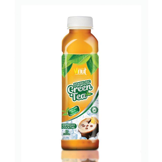 500ml Premium Sparkling water Primary Ingredient Green tea with Espresso Cocktail flavour