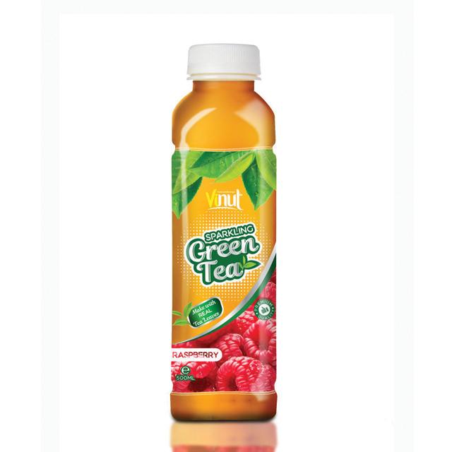 500ml Premium Sparkling water Primary Ingredient Green tea with Raspberry flavour