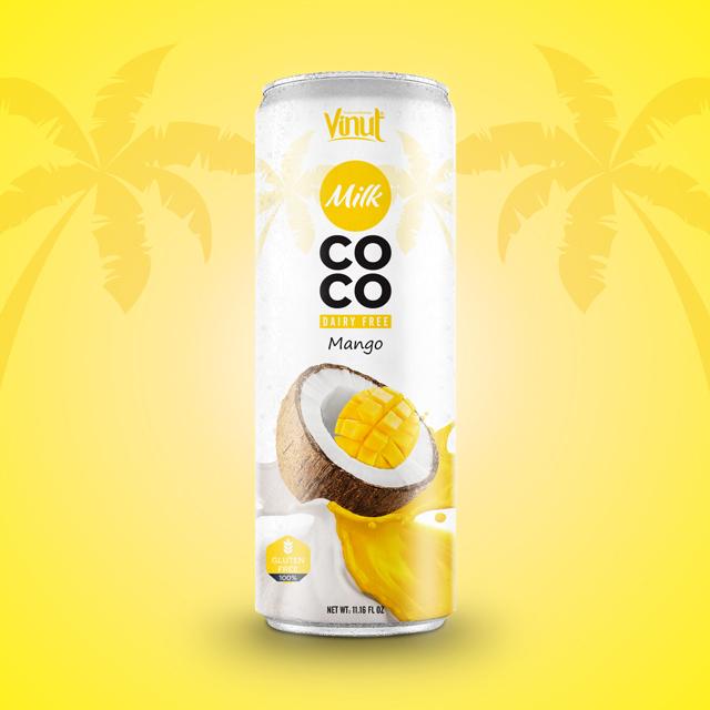 8.5 fl oz Dairy free Tin Can Coconut Milk with Mango