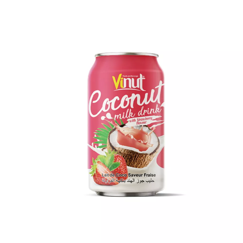 11.1 fl oz Vinut Coconut Milk with Strawberry Flavor