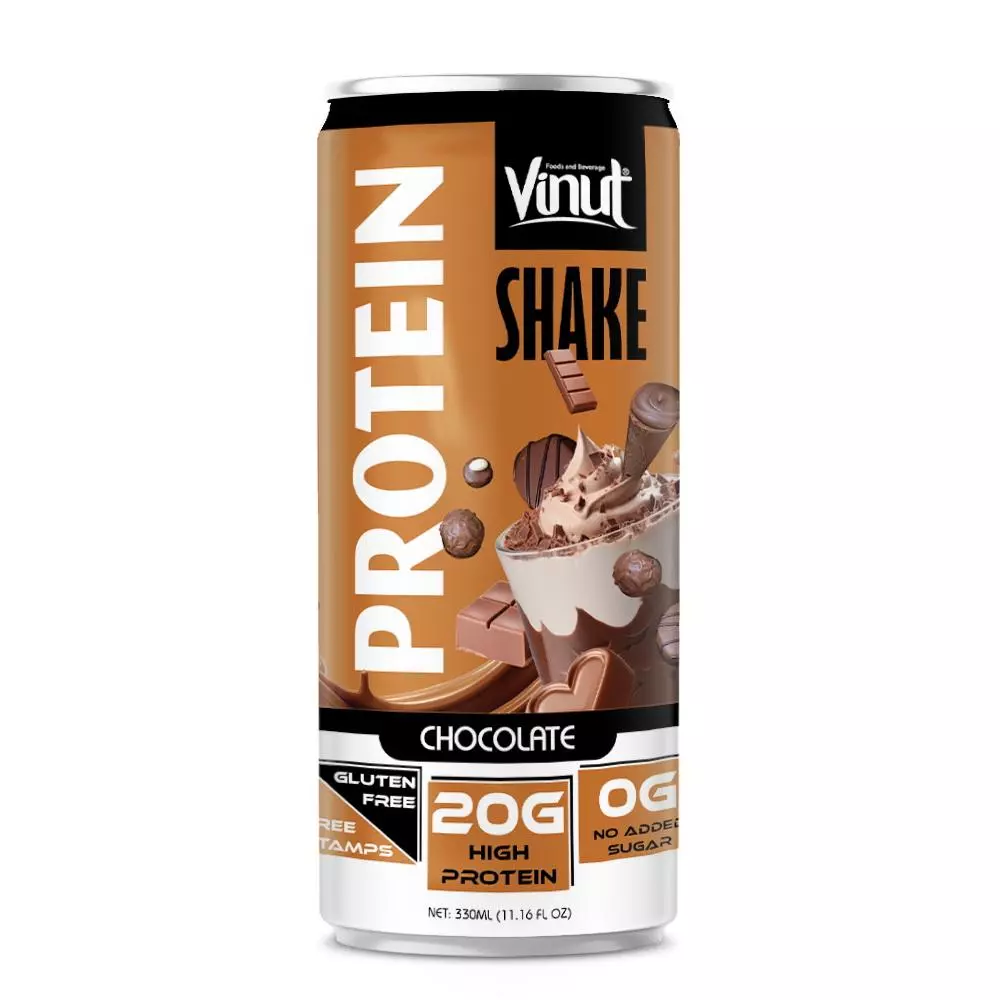 11.16 fl oz Vinut Chocolate Shake Protein 20G High Protein Gluten free No sugar added