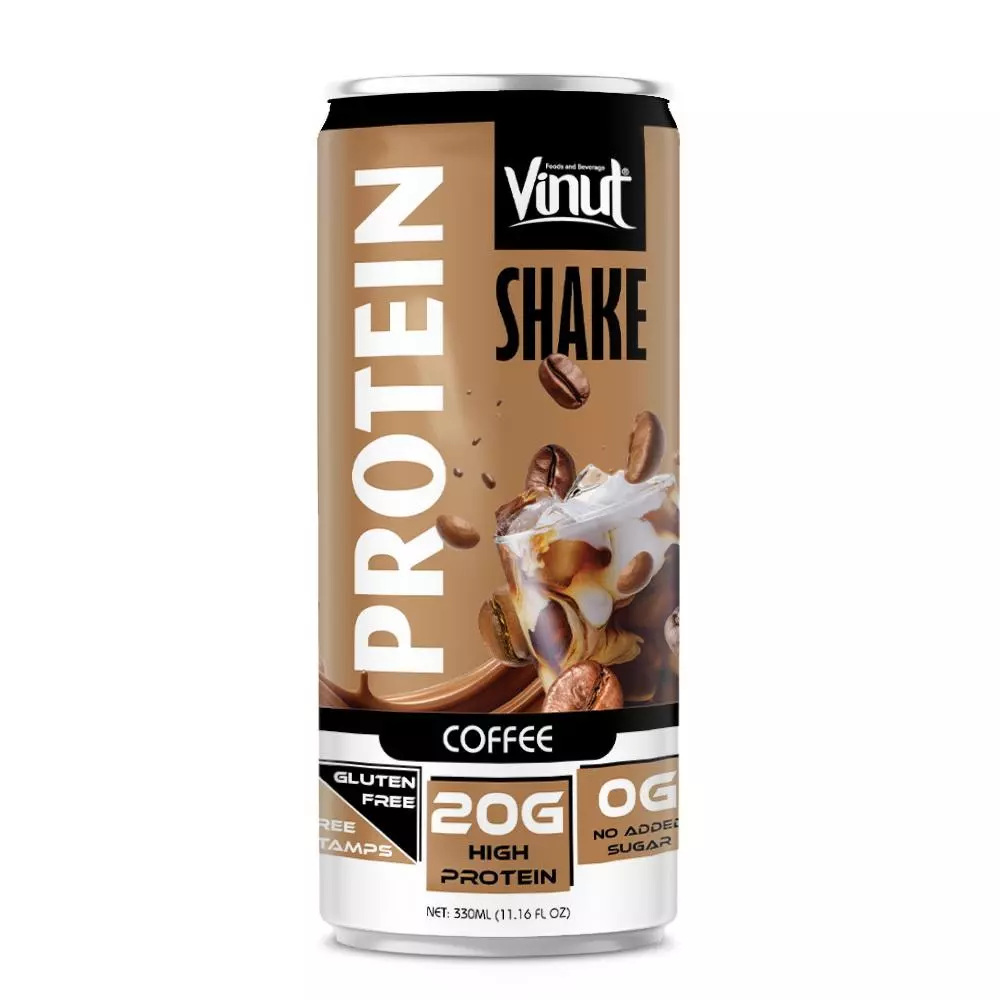 11.16 fl oz Vinut Coffee Shake Protein 20G High Protein Gluten free No sugar added