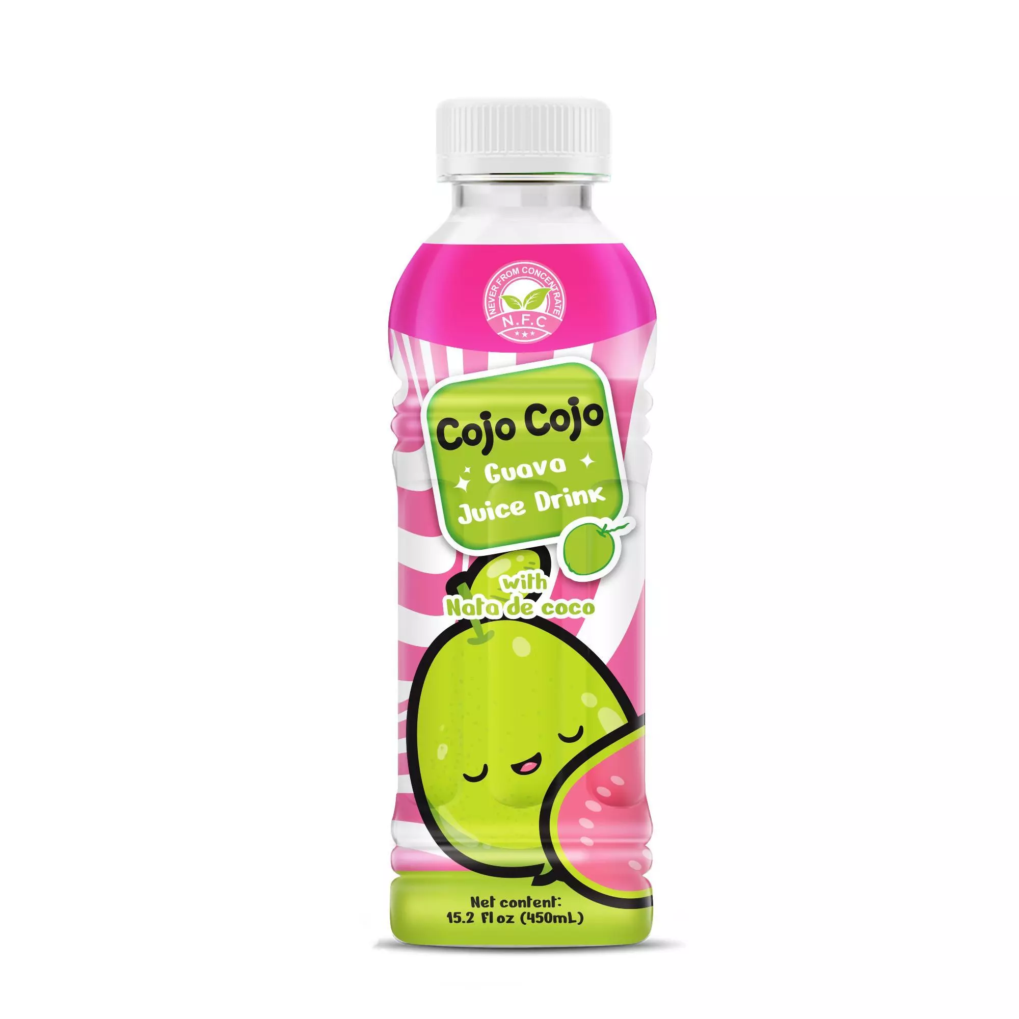 15.2 fl oz Cojo Cojo Guava juice drink with Nata de coco