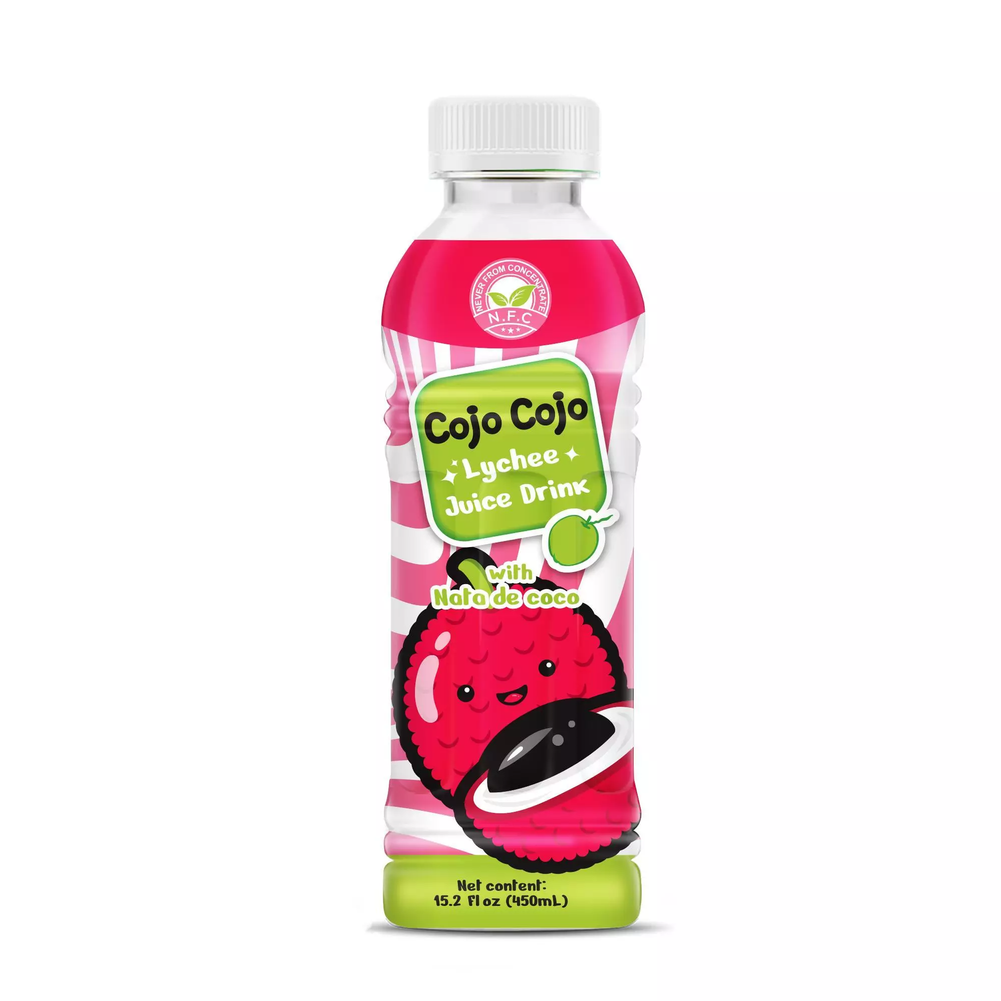 15.2 fl oz Cojo Cojo Lychee juice drink with Nata de coco