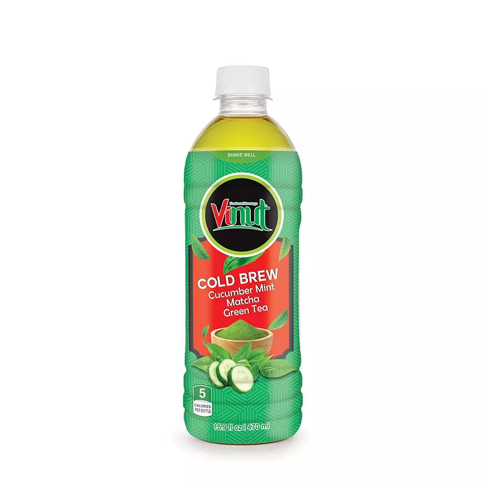 15.9 fl oz VINUT Bottle Cold Brew Cucumber Mint Matcha Plus Green Tea