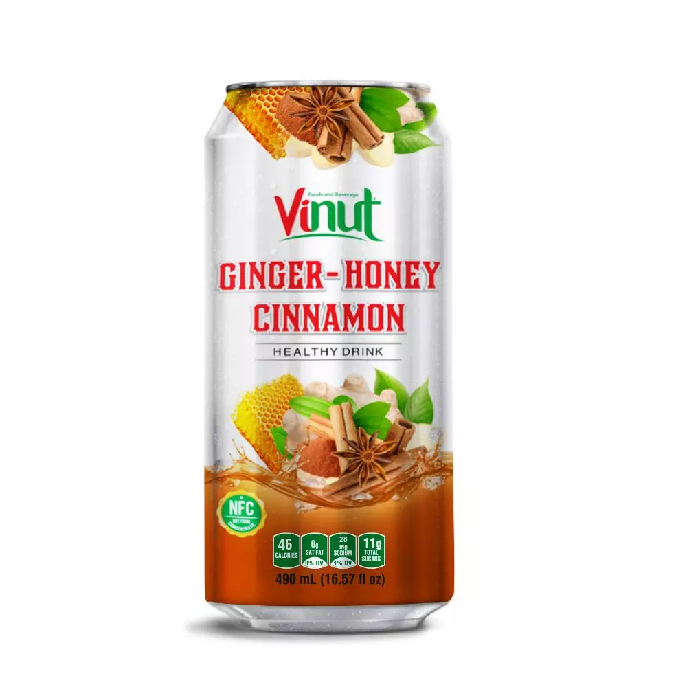 16.57 fl oz VINUT Ginger juice with Honey Cinnamon