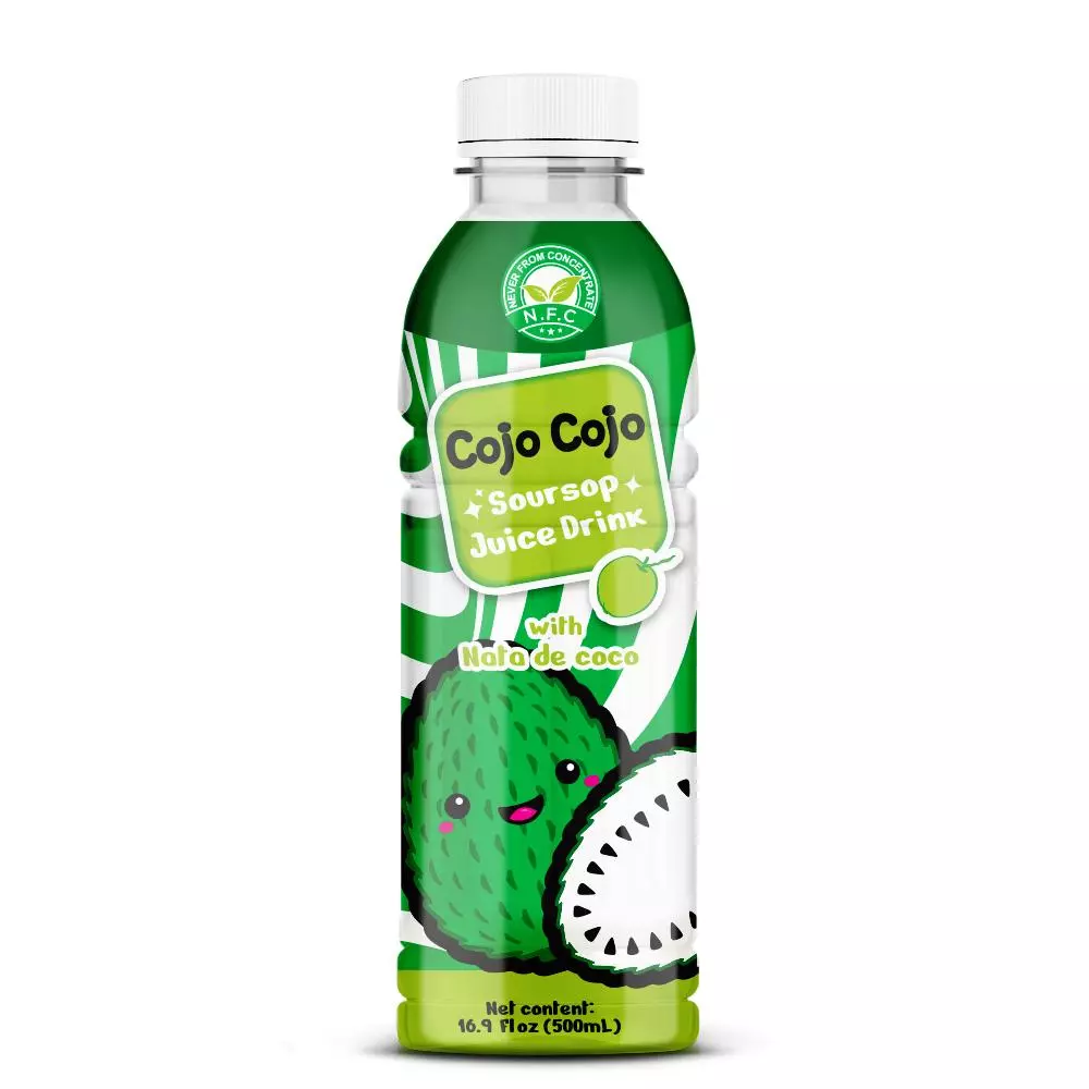 16.9 fl oz Cojo Cojo Soursop Juice drink with Nata de coco