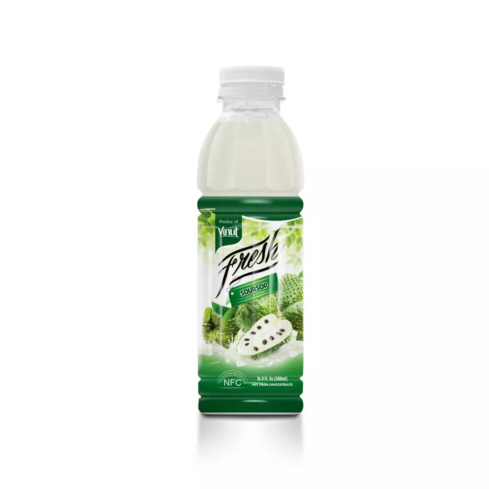 16.9 fl oz VINUT Bottle Fresh Soursop juice drink with pulp