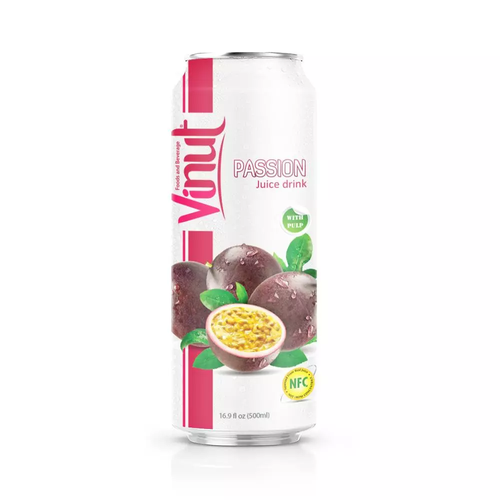 16.9 fl oz VINUT Passion Juice Drink with pulp