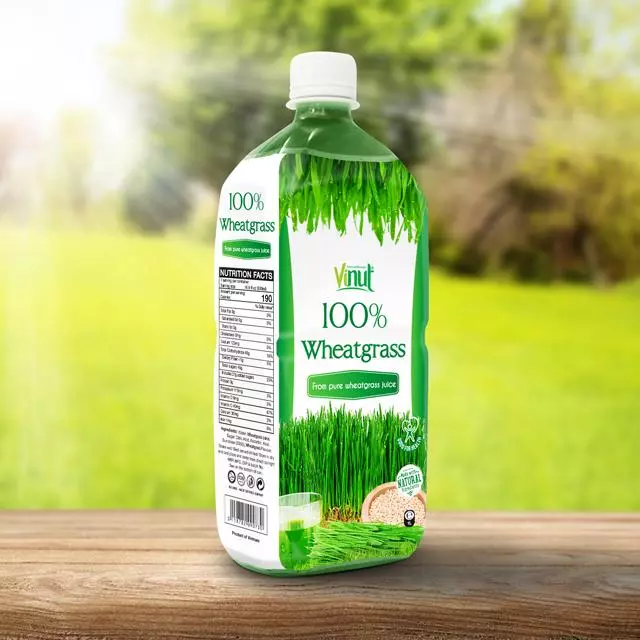 1L Healthy Drink Bottle Wheatgrass Juice Drink