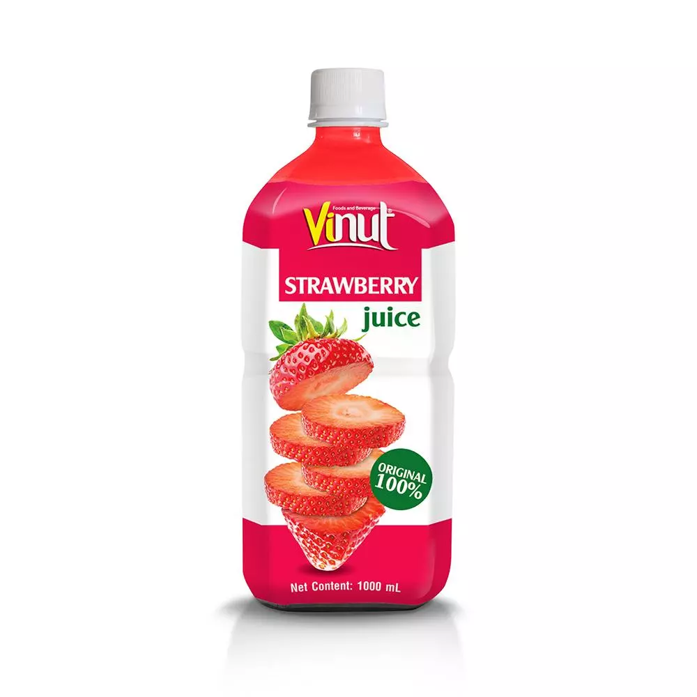 1L VINUT Original Bottle Strawberry Juice Drink