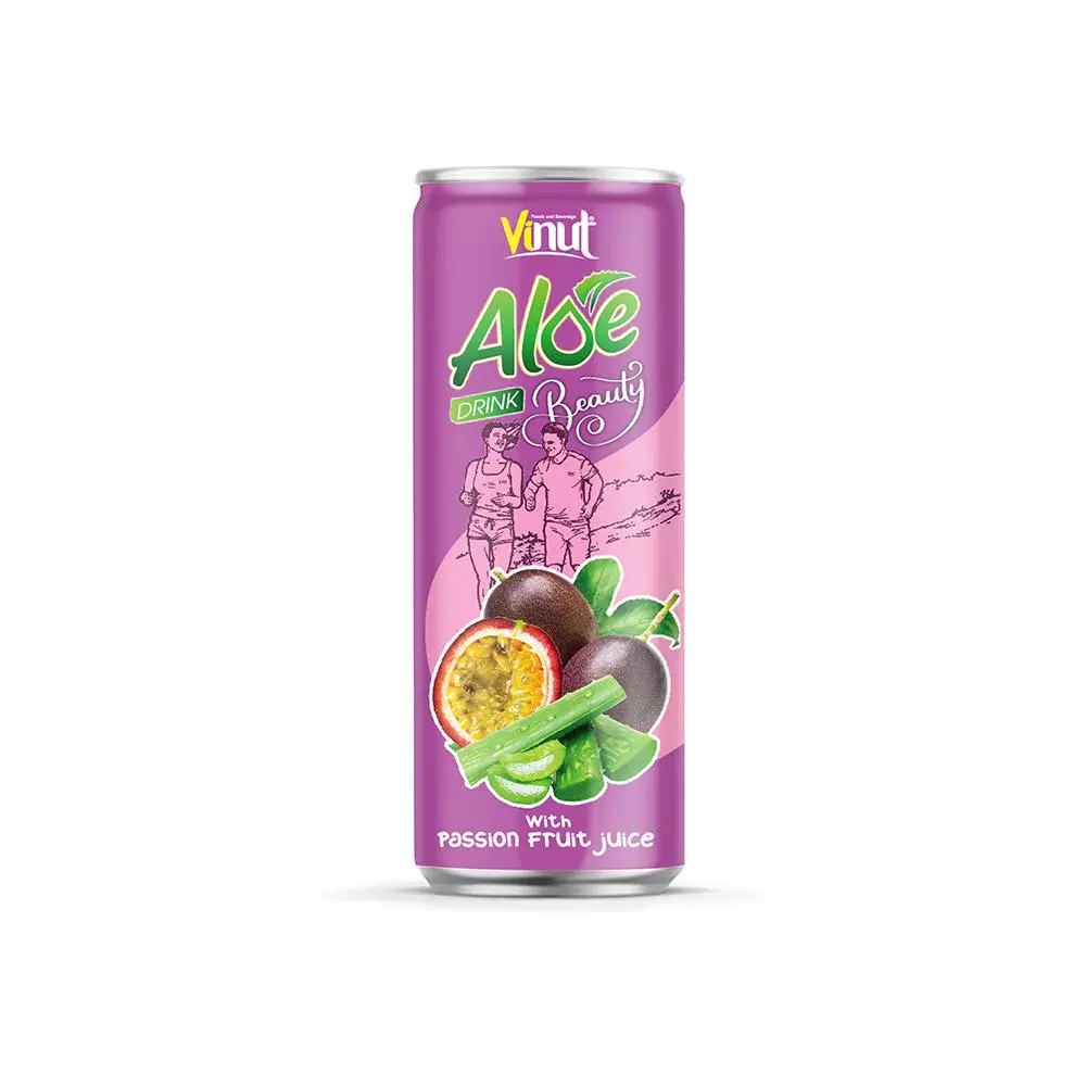 250ml VINUT Beauty Aloe vera drink with Passion fruit juice