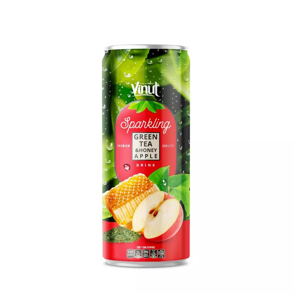 250ml VINUT Premium Back tea Apple Sparkling water