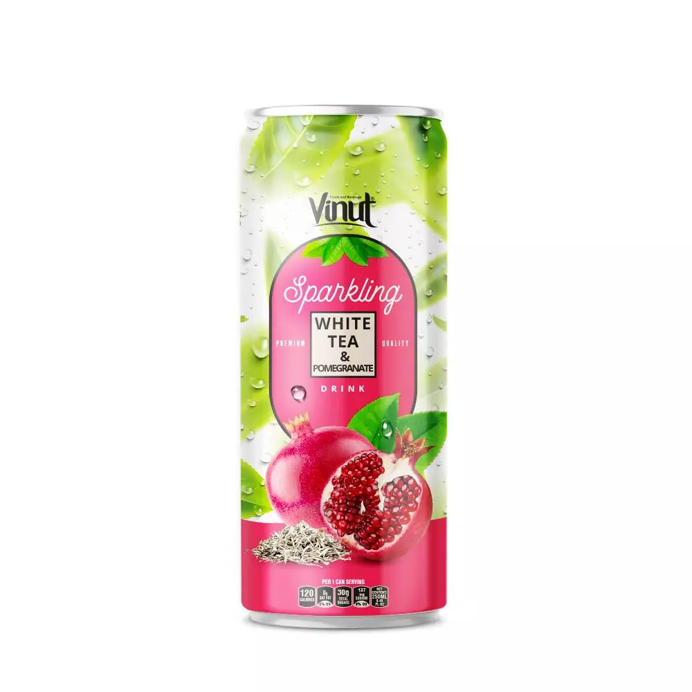 250ml VINUT Premium White tea Pomegranate Sparkling water