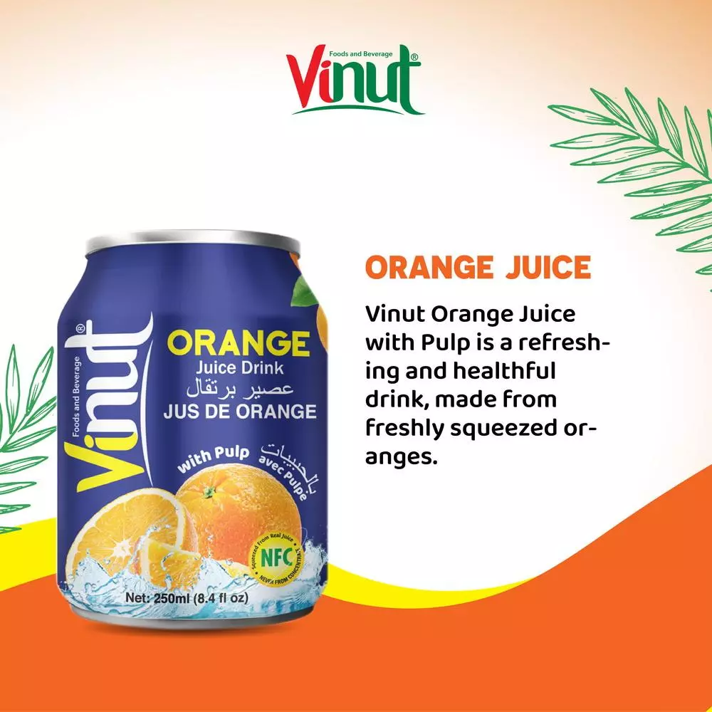 250ml Vinut Orange Juice drink with Pulp