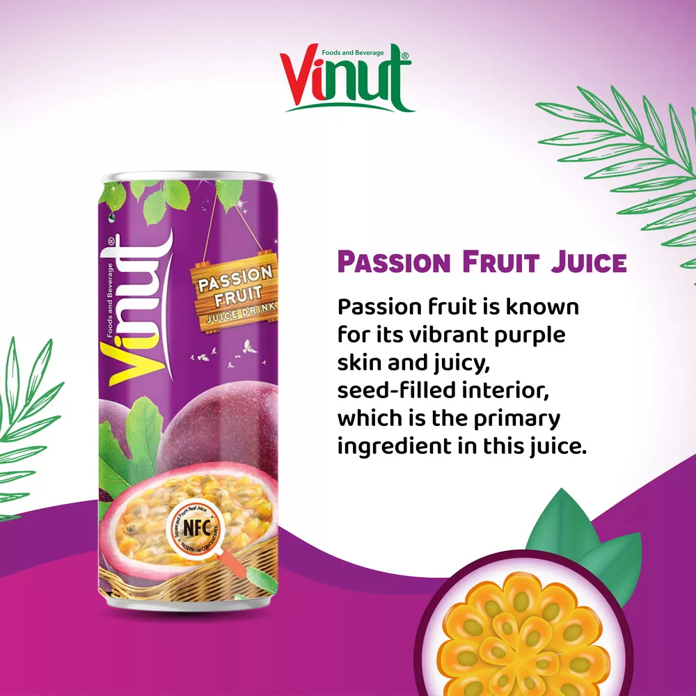 250ml Vinut Passion Fruit Juice 30 juice