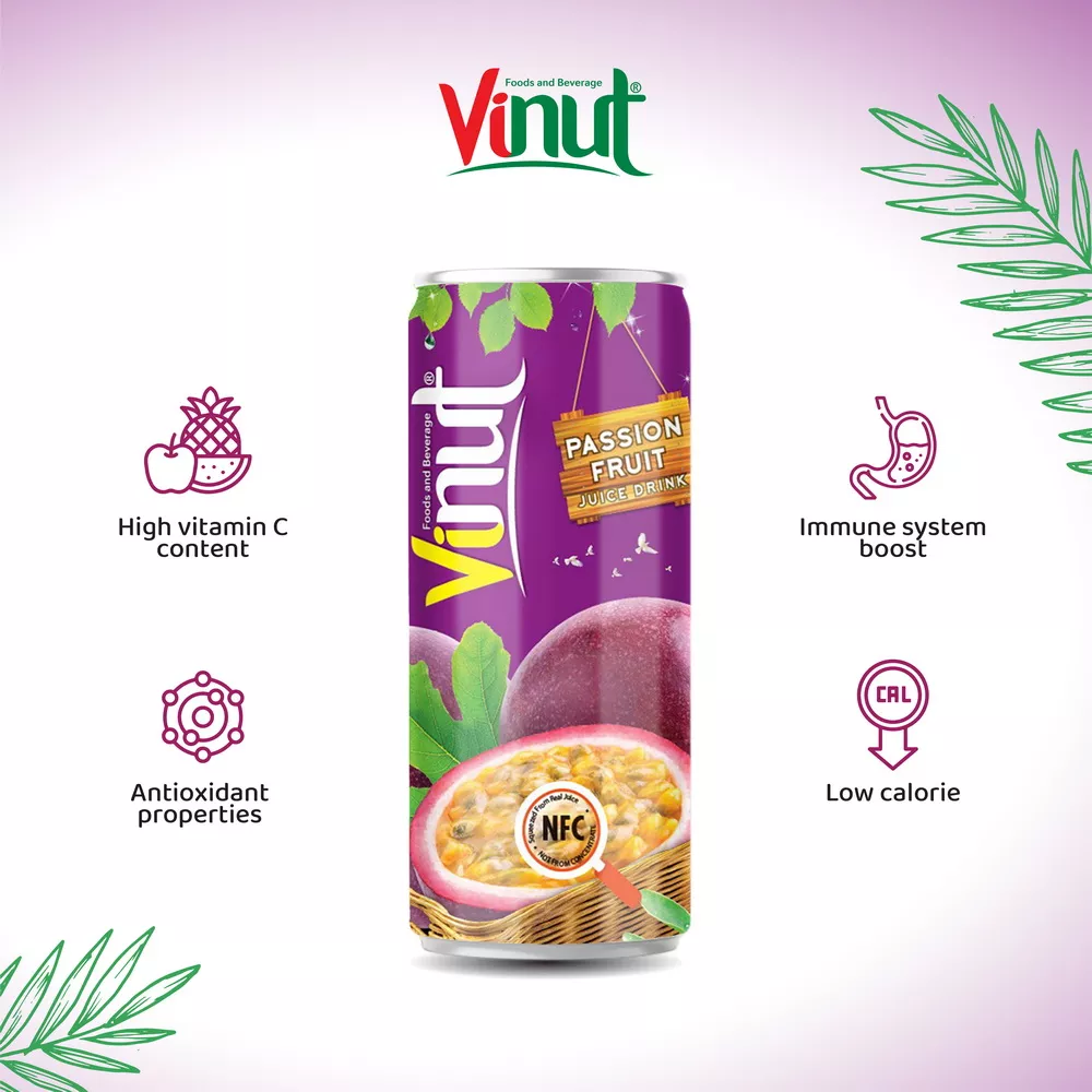 250ml Vinut Passion Fruit Juice 30 juice 2