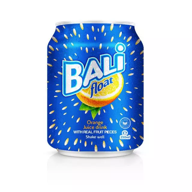 250ml Canned BALI Float Orange Juice Drink