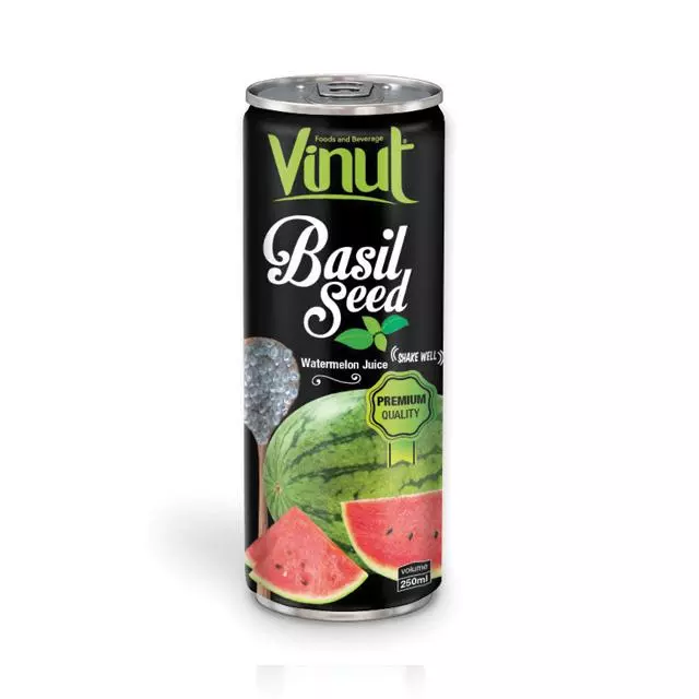 250ml Premium Quality Basil seed Drink with Watermelon Juice Flavour