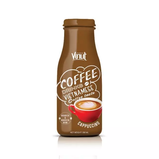 280ml Glass Bottle Cappuccino coffee from Vietnam