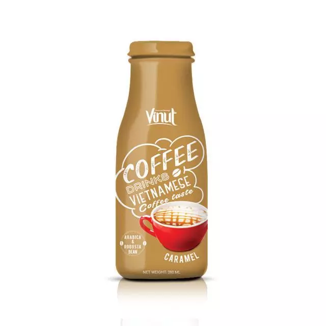 280ml Glass Bottle Caramel coffee from Vietnam
