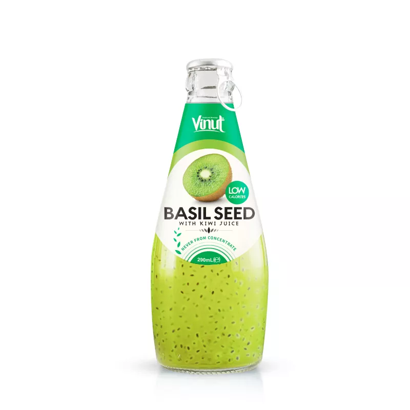 290ml Vinut Basil seed drink with Kiwi juice