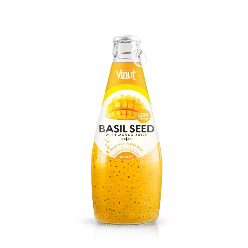290ml Vinut Basil seed drink with Mango juice