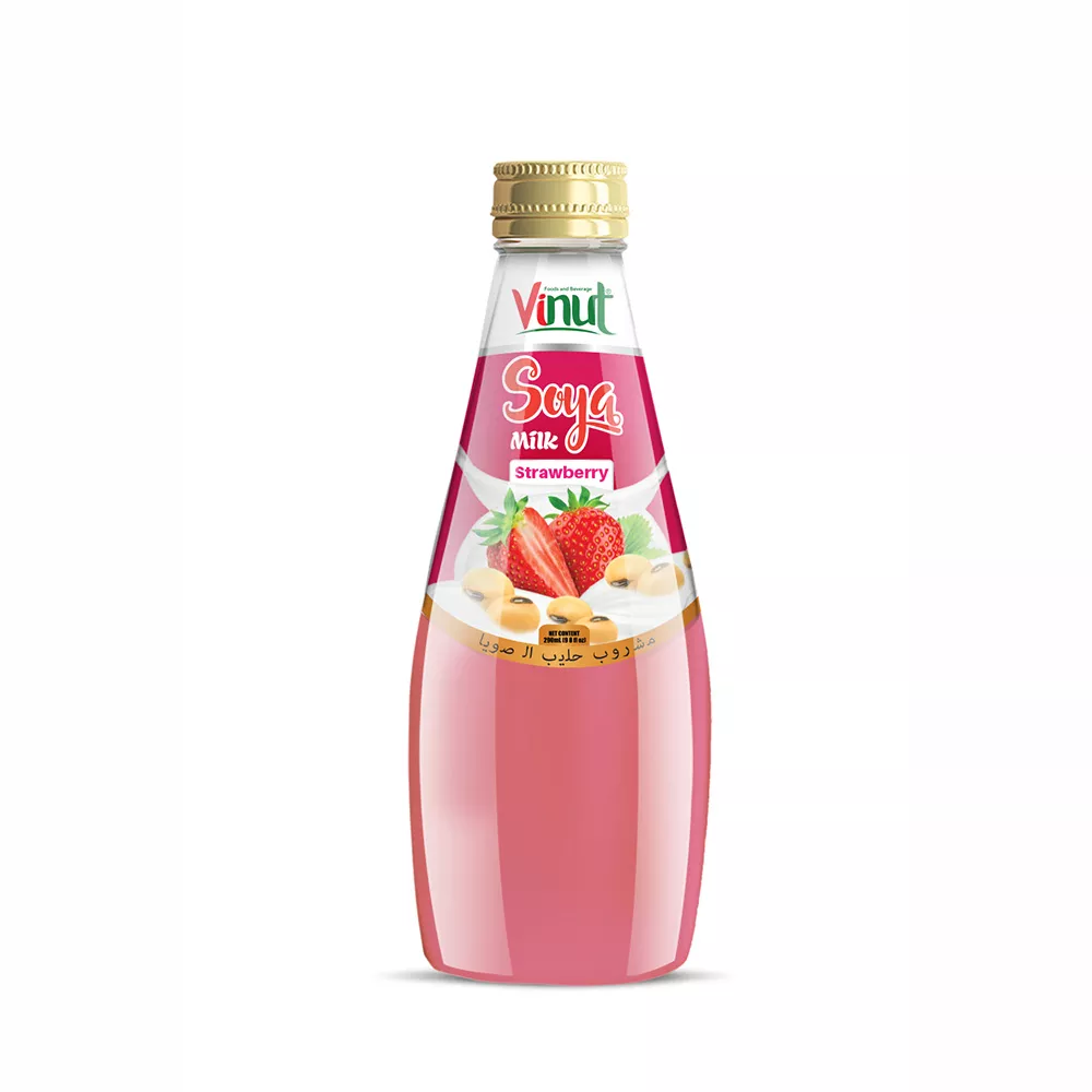290ml Vinut Soya milk drink with Strawberry juice
