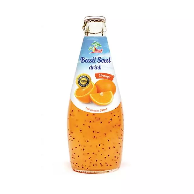 290ml Basil Seed drink with Orange