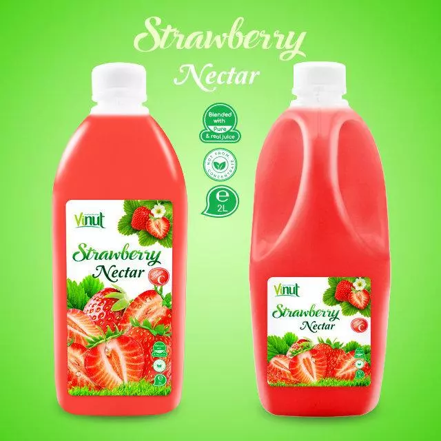 2L Bottle Strawberry Juice Drink Nectar