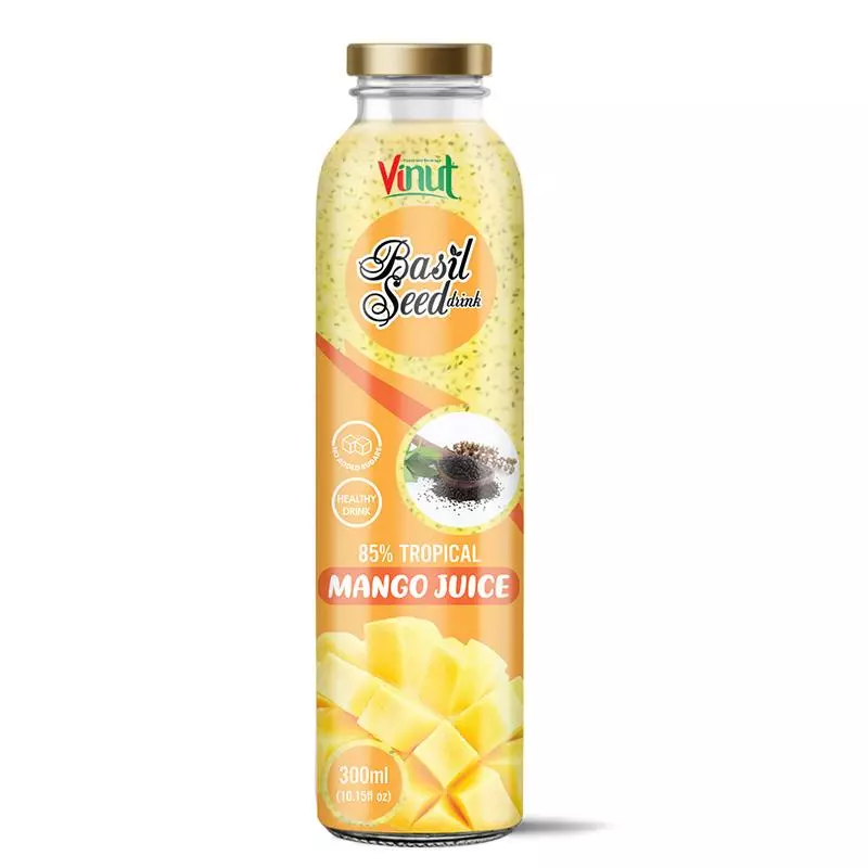 300ml Vinut Tropical Basil seed drink with Mango 85 juice