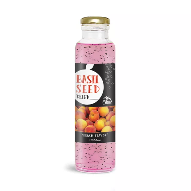 300ml Basil seed drink with Peach Flavour
