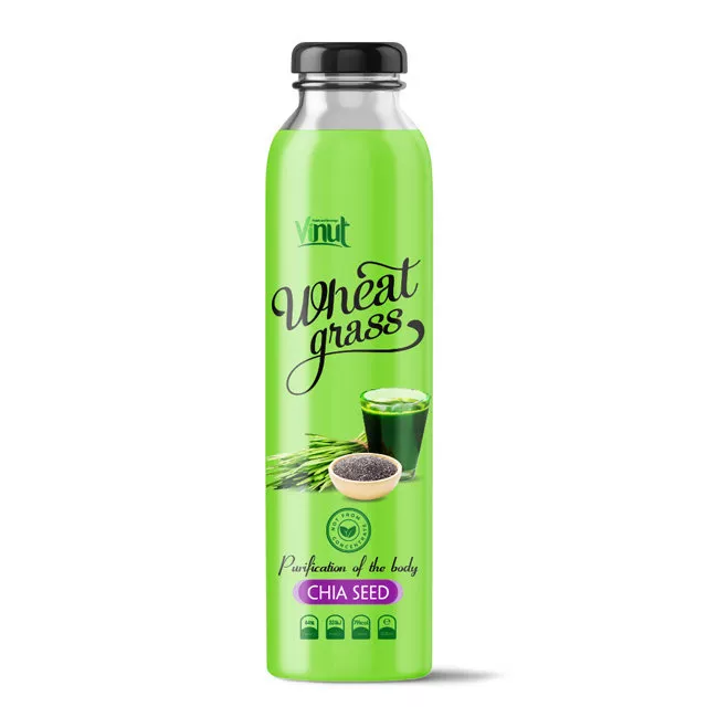 300ml Bottle Wheatgrass juice with Chia seed flavour