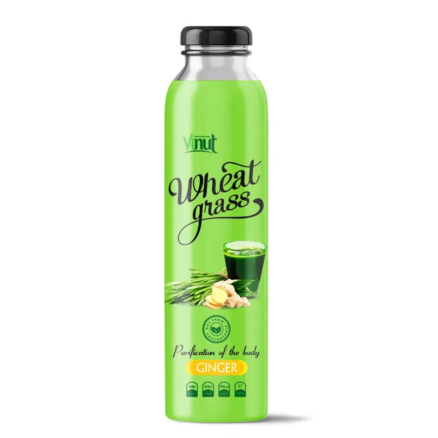 300ml Bottle Wheatgrass juice with Ginger flavour