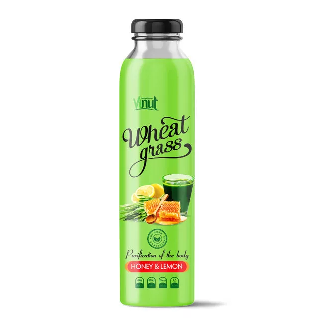 300ml Bottle Wheatgrass juice with Honey Lemon flavour