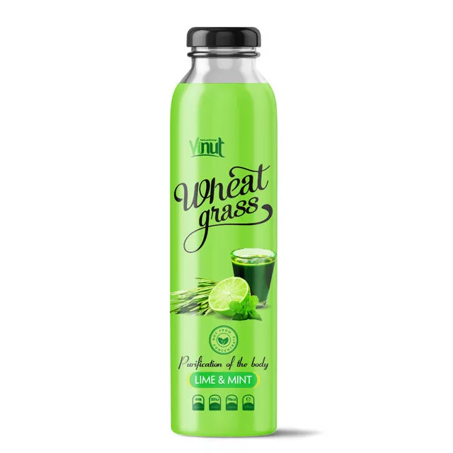 300ml Bottle Wheatgrass juice with Lime Mint flavour