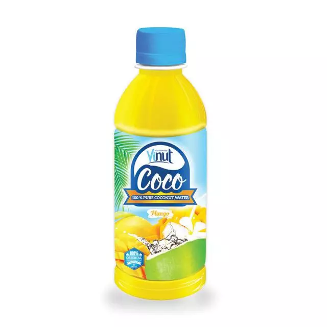 300ml PET bottle Natural Pure Coconut water Mango flavour