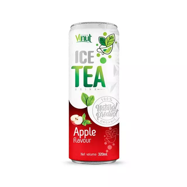 320 ml Canned Green iced tea Apple Original Staste