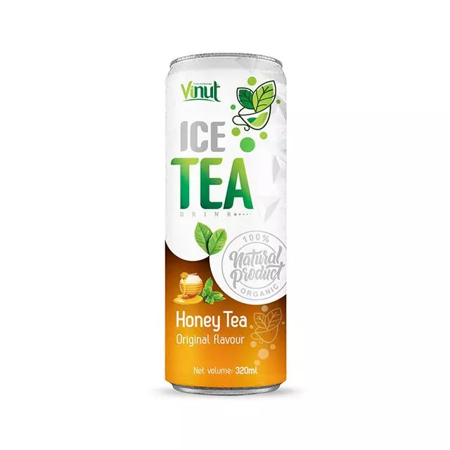 320 ml Canned Green iced tea Honey Original Staste