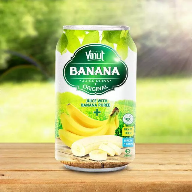 330ml Canned Banana Juice Puree