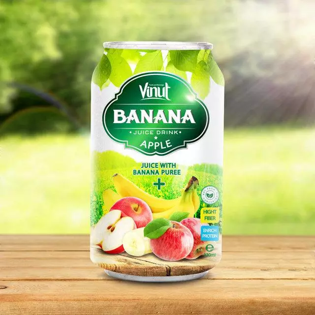 330ml Canned Banana Juice Puree with Apple