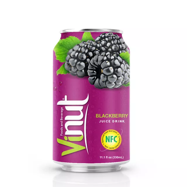 330ml Canned Blackberry juice drink
